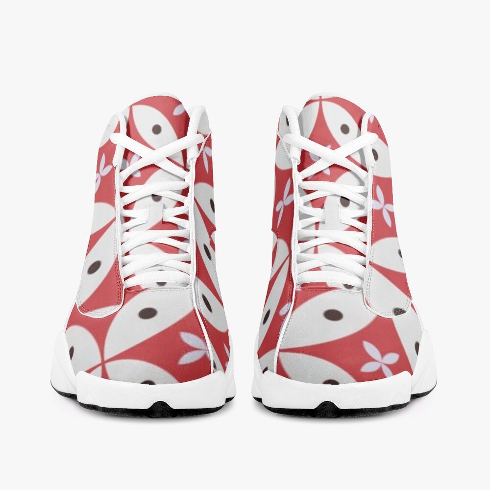 AJ13 High-Top Leather Basketball Sneakers